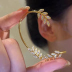Clip Earrings Adjustable Cushioned Pads Cubic Zirconia