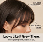 Clip-In Bangs Instant Full Look Double Clip Heat-Resistant Fiber