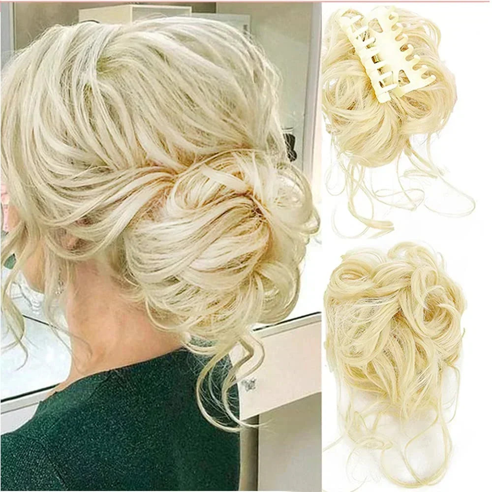 Clip-In Bun Natural-Looking Curls & Instant Volume