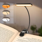 Clip-On Book Light Wide Beam Adjustable Brightness Rechargeable
