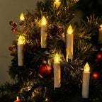 Clip-On Candle Cordless Realistic Flicker Remote & Timer