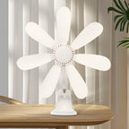 Clip-On Desk Fan Whisper-Quiet Adjustable Airflow & Flexible Neck