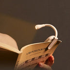 Clip-On Reading Lamp Flexible Neck USB Rechargeable