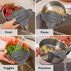 Clip-On Strainer Heat-Resistant Silicone