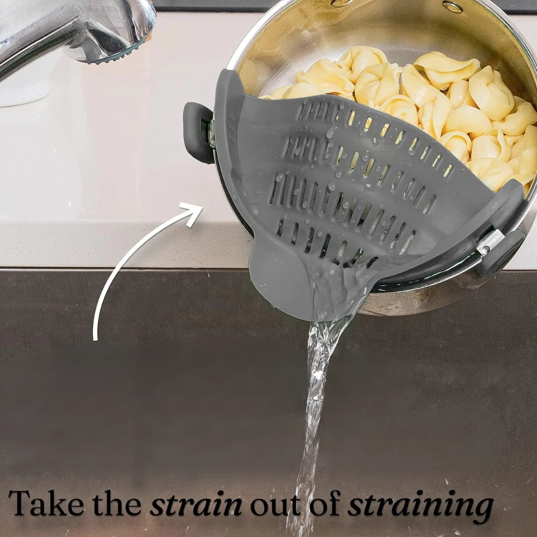 Clip-On Strainer Heat-Resistant Silicone