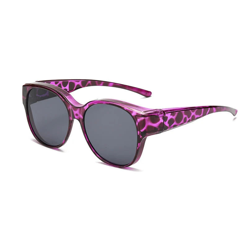 Clip-On Sunglasses Cat-Eye Polarized UV400 Fits Over Glasses