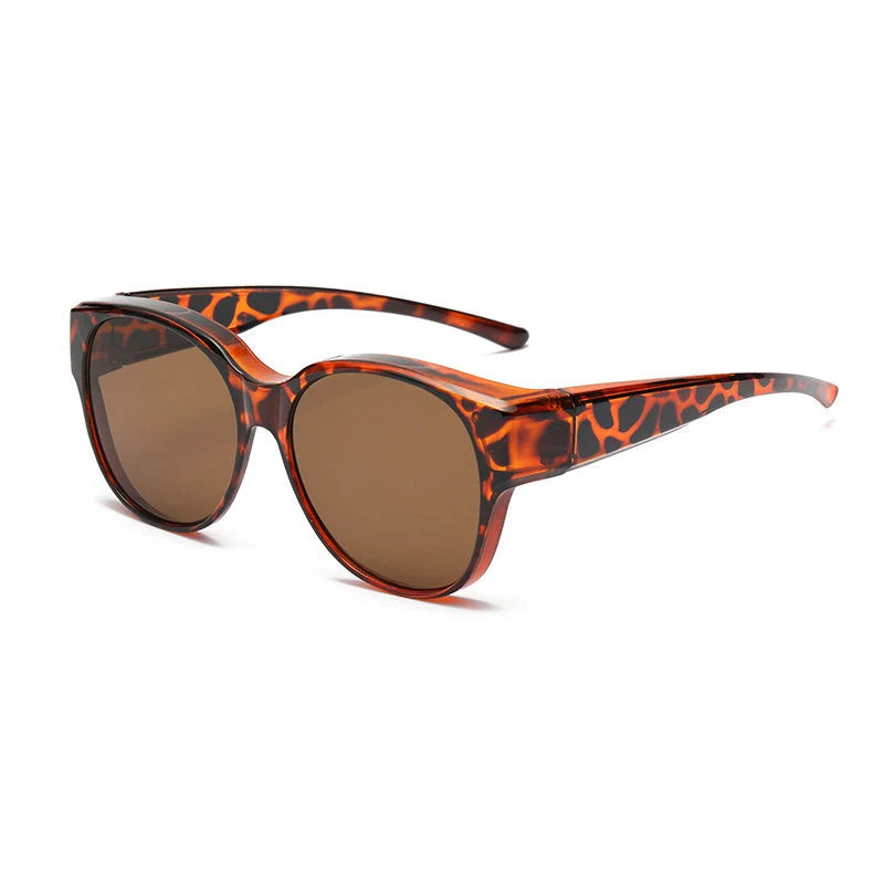 Clip-On Sunglasses Cat-Eye Polarized UV400 Fits Over Glasses