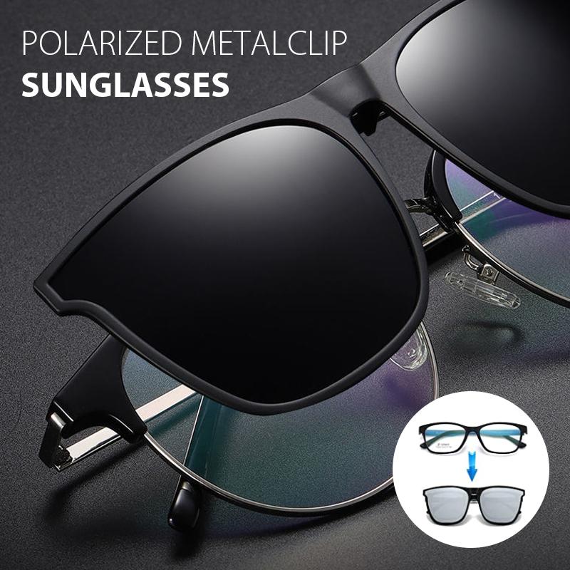 Clip-On Sunglasses Foldable Magnesium Alloy Polarized UV400