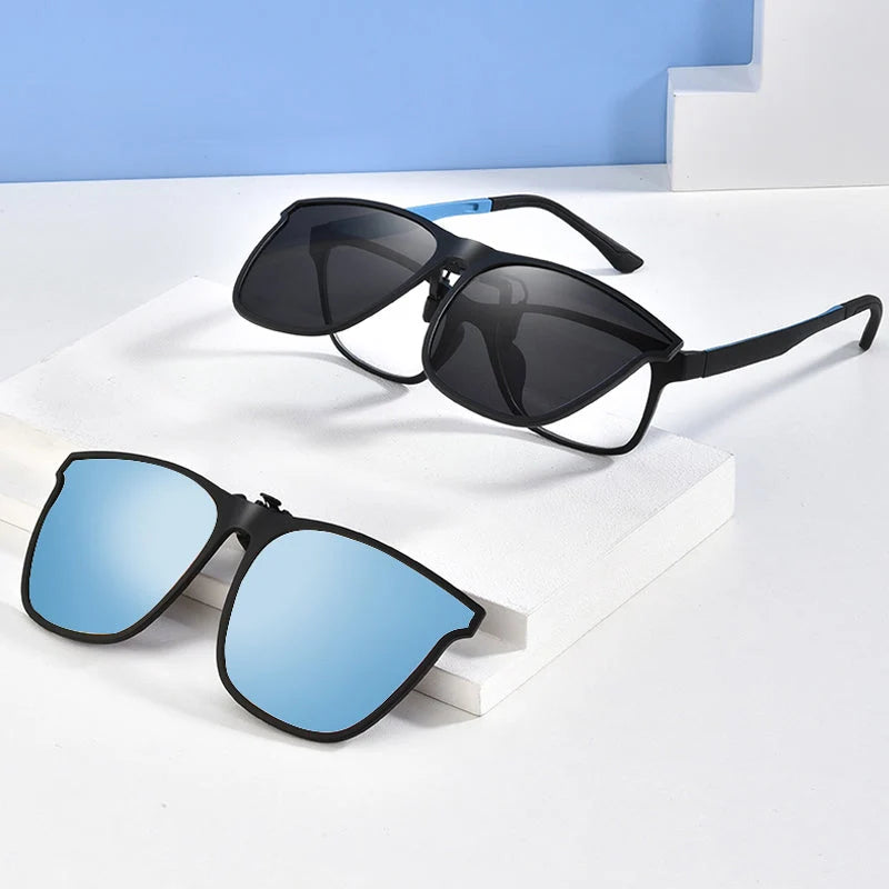 Clip-On Sunglasses Magnetic Flip-Up Polarized UV400