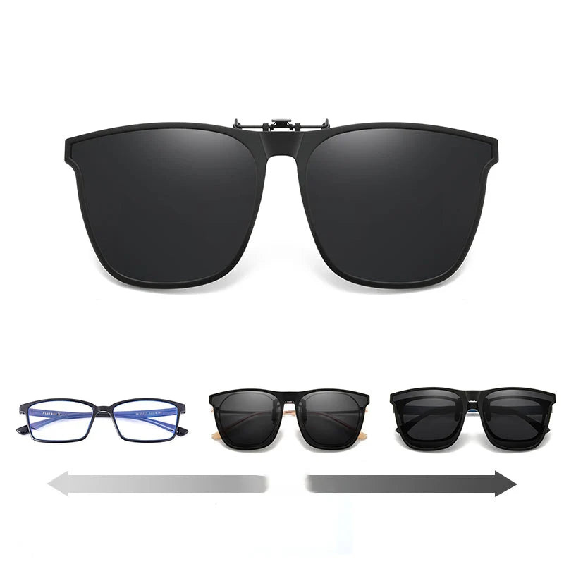 Clip-On Sunglasses Polarized UV400 Magnetic Flip-Up