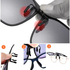 Clip-On Sunglasses Polarized UV400 Magnetic Flip-Up