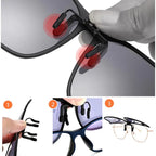 Clip-On Sunglasses Polarized & UV400 Magnetic Flip-Up