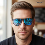 Clip-On Sunglasses Polarized UV400 Magnetic Flip-Up Magnesium Frame