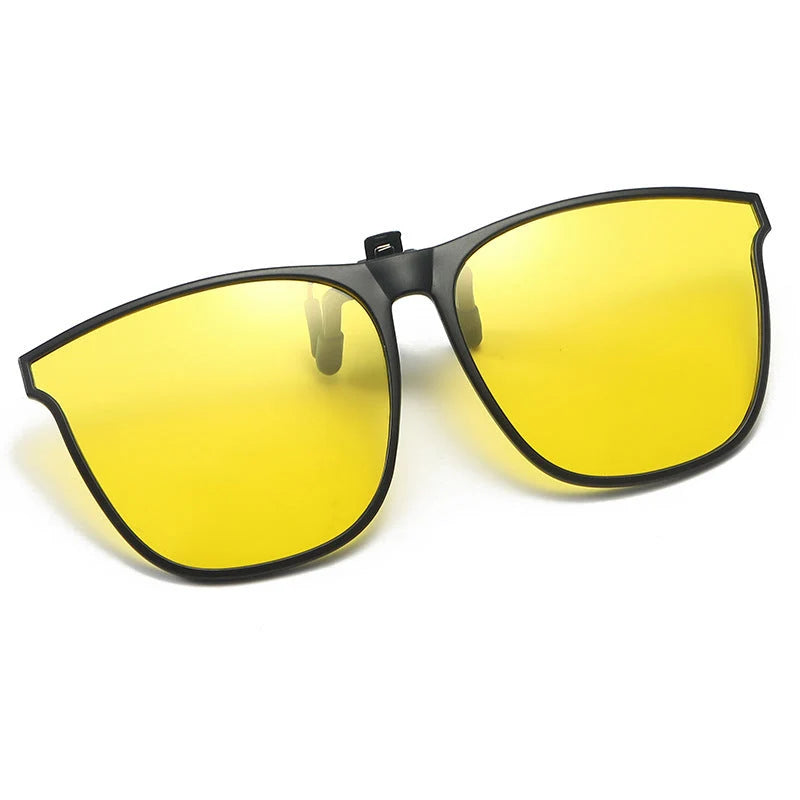 Clip-On Sunglasses Polarized UV400 Magnetic Flip-Up Magnesium Frame