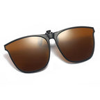 Clip-On Sunglasses Polarized UV400 Magnetic Flip-Up Magnesium Frame