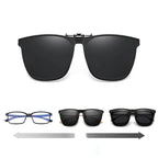 Clip-On Sunglasses Polarized UV400 Magnetic Flip-Up Magnesium Frame