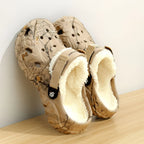 Clogs Fleece-Lined Removable Fur Lining Slip-Resistant Sole
