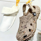 Clogs Fleece-Lined Removable Fur Lining Slip-Resistant Sole