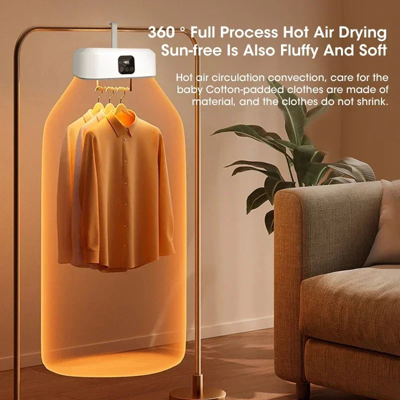 Clothes Dryer Portable USB-Powered Quick-Dry 20 Min