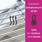 Clothes Drying Rack Heated Foldable Aluminum Frame