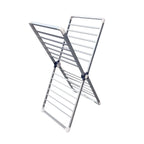 Clothes Drying Rack Heated Foldable Aluminum X-Frame 38 Feet
