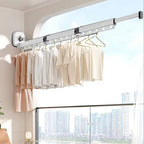 Clothes Drying Rack Wall-Mounted Foldable Adjustable