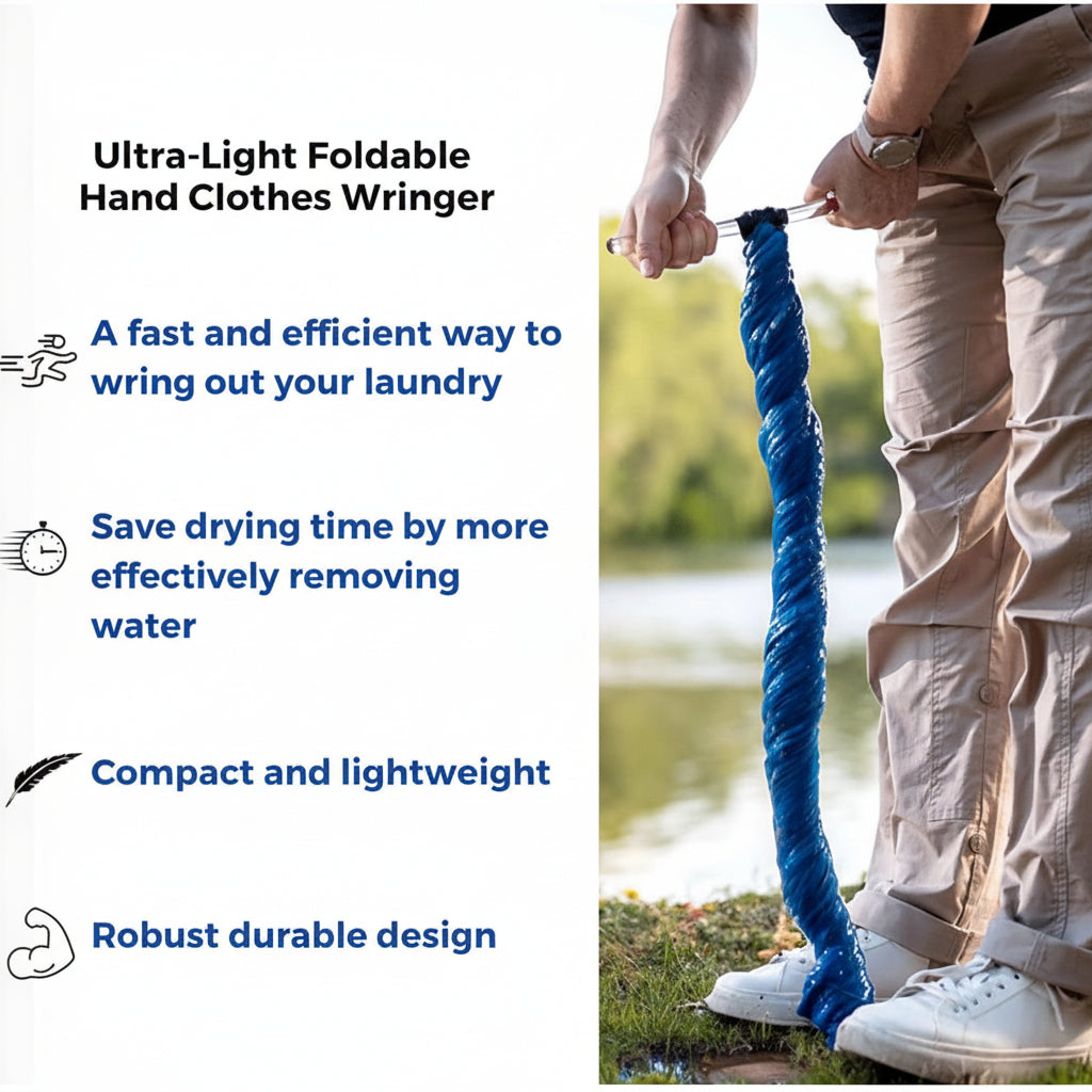 Clothes Wringer Portable Hand Crank Microfiber