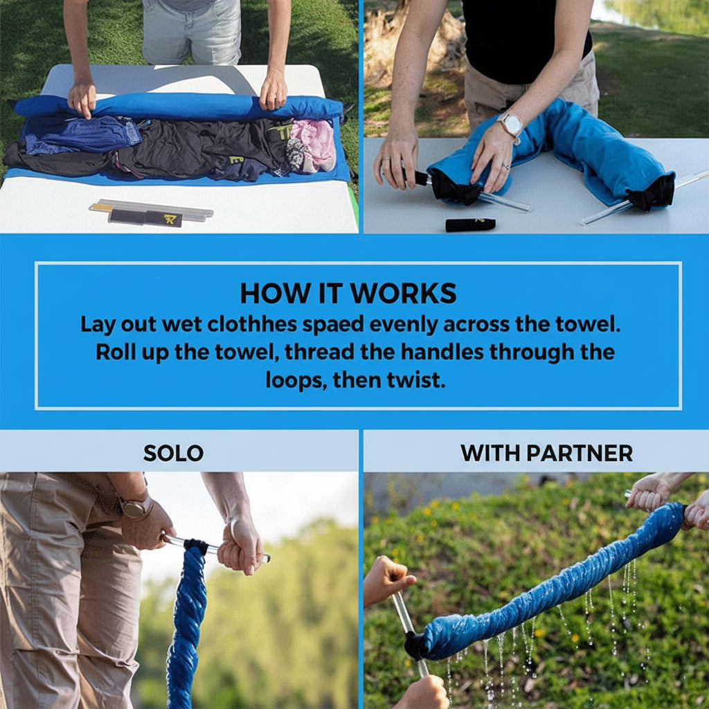 Clothes Wringer Portable Hand Crank Microfiber