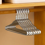 Clothing Hangers Polished Brass Sturdy Set of 6