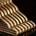 Clothing Hangers Set Brass Slim & Anti-Slip 6-Piece