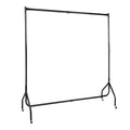Clothing Rack Powder-Coated Metal Lockable Wheels 132 lb Capacity