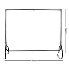 Clothing Rack Powder-Coated Metal Lockable Wheels 132 lb Capacity