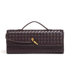 Clutch Bag Hand-Braided Vegan Leather Lightweight