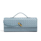 Clutch Bag Hand-Braided Vegan Leather Lightweight