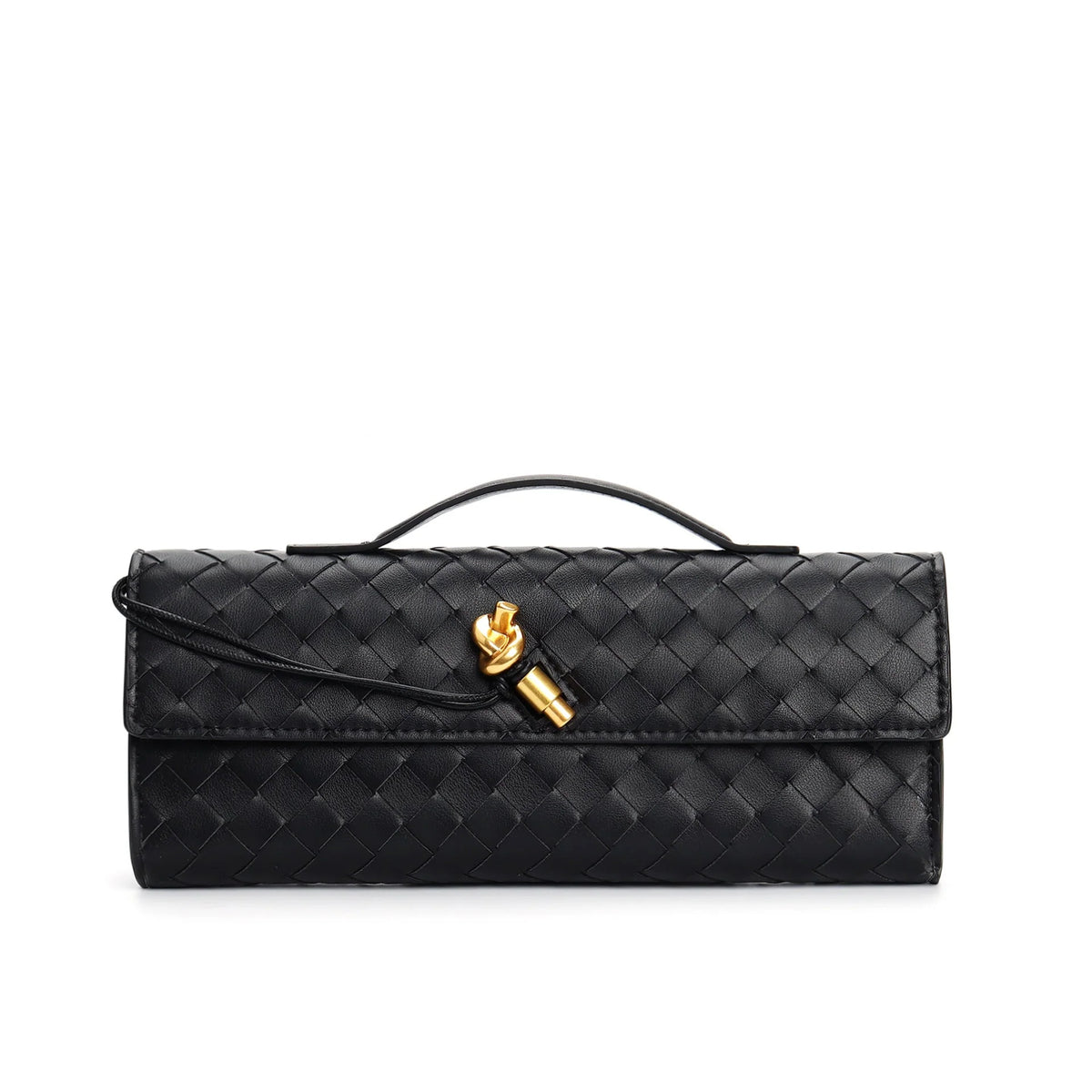 Clutch Handwoven Genuine Leather Adjustable Strap