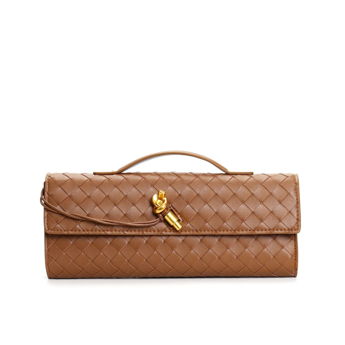 Clutch Handwoven Genuine Leather Adjustable Strap