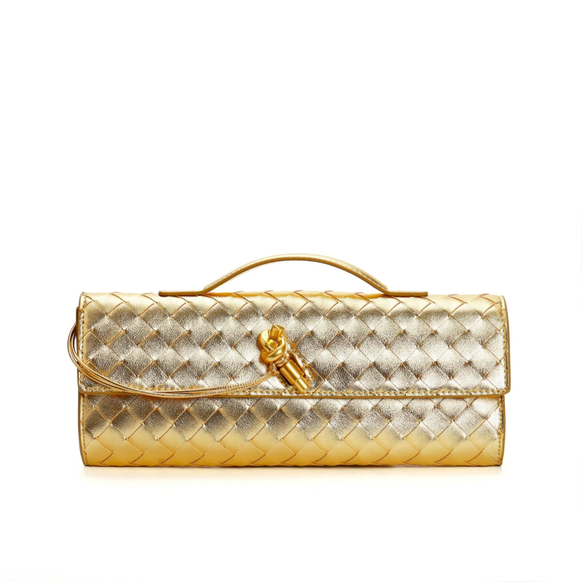 Clutch Handwoven Genuine Leather Adjustable Strap