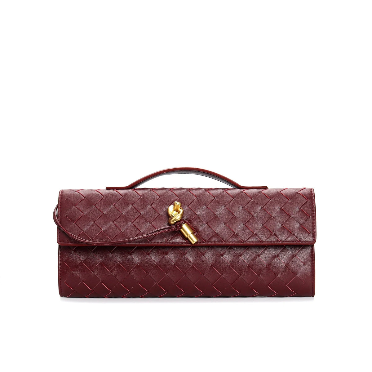 Clutch Handwoven Genuine Leather Adjustable Strap
