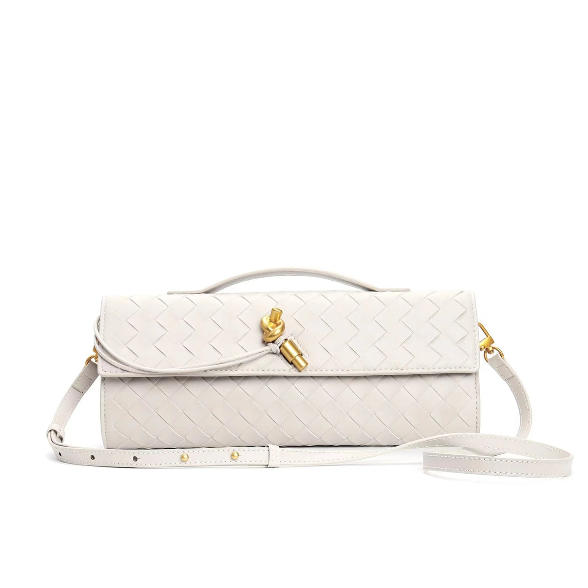 Clutch Handwoven Genuine Leather Adjustable Strap