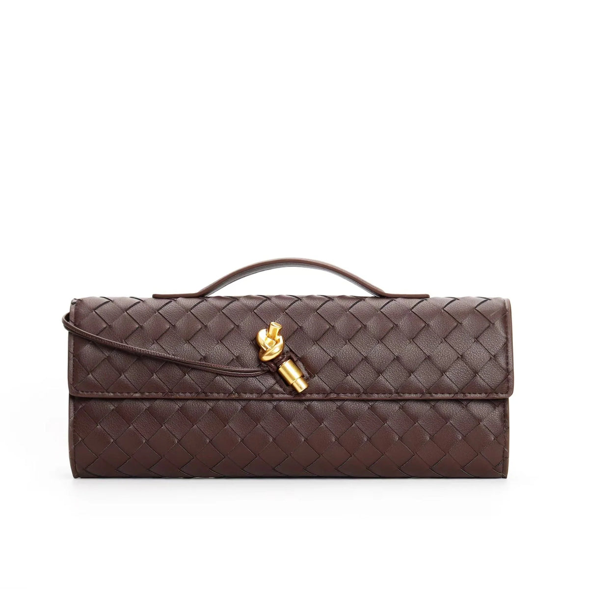 Clutch Handwoven Genuine Leather Adjustable Strap