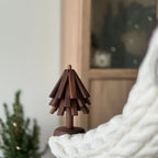Coaster Holder Tree-Shaped Solid Wood Heat-Resistant