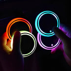 Coaster Light Sensor-Activated Color-Changing Rechargeable 15-Day Set of 2
