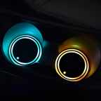 Coaster Light Sensor-Activated Color-Changing Rechargeable 15-Day Set of 2