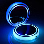 Coaster Light Sensor-Activated Color-Changing Rechargeable 15-Day Set of 2