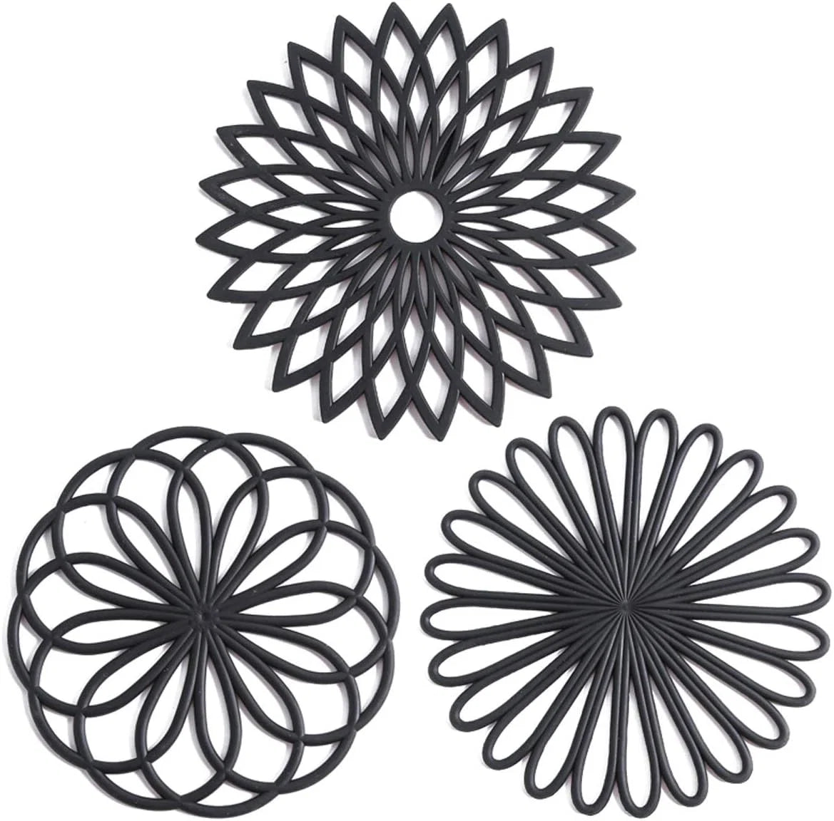 Coasters Silicone Heat-Resistant & Non-Slip Set of 3