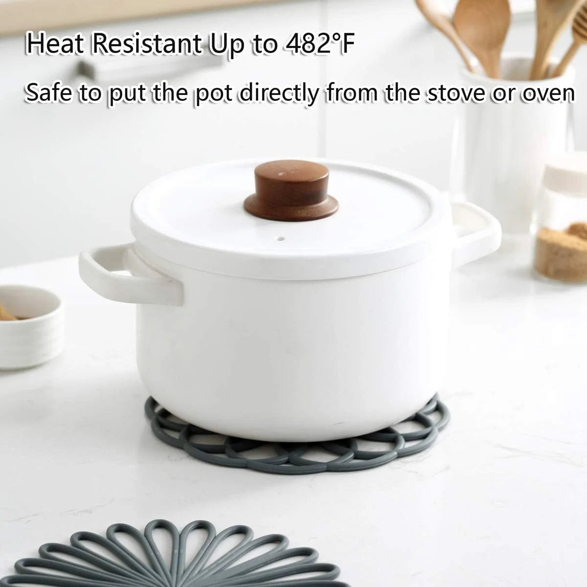 Coasters Silicone Heat-Resistant & Non-Slip Set of 3