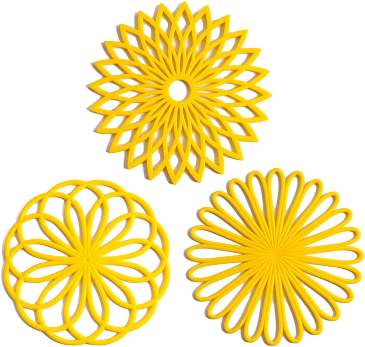 Coasters Silicone Heat-Resistant & Non-Slip Set of 3