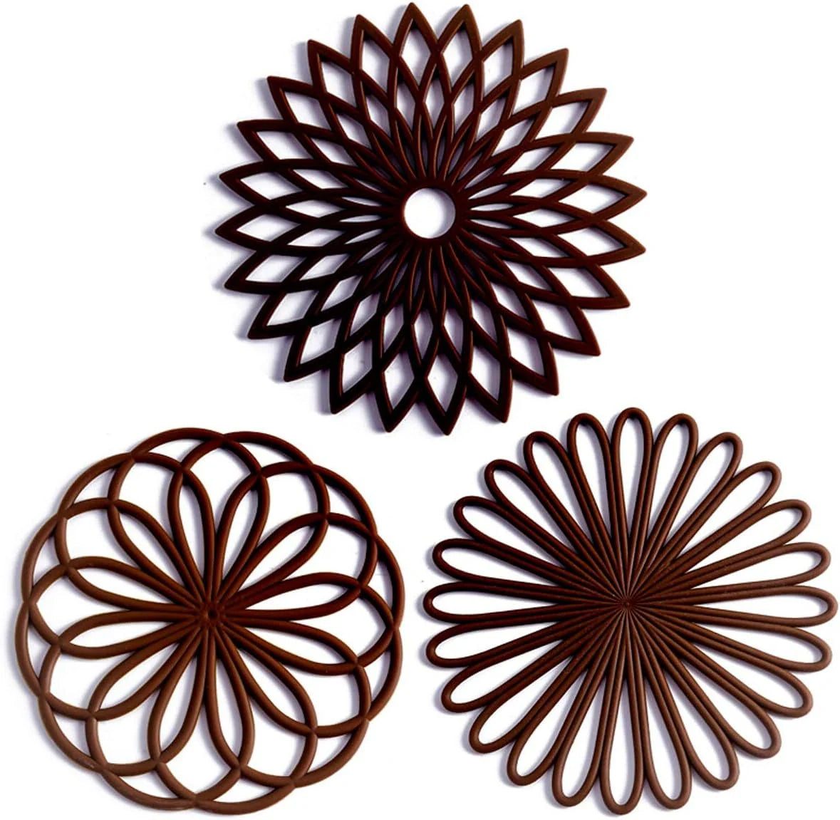 Coasters Silicone Heat-Resistant & Non-Slip Set of 3