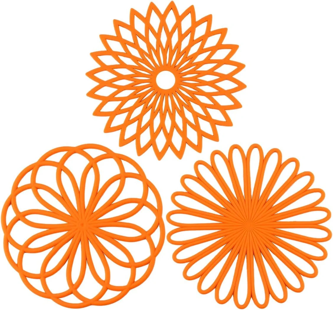 Coasters Silicone Heat-Resistant & Non-Slip Set of 3