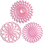 Coasters Silicone Heat-Resistant & Non-Slip Set of 3
